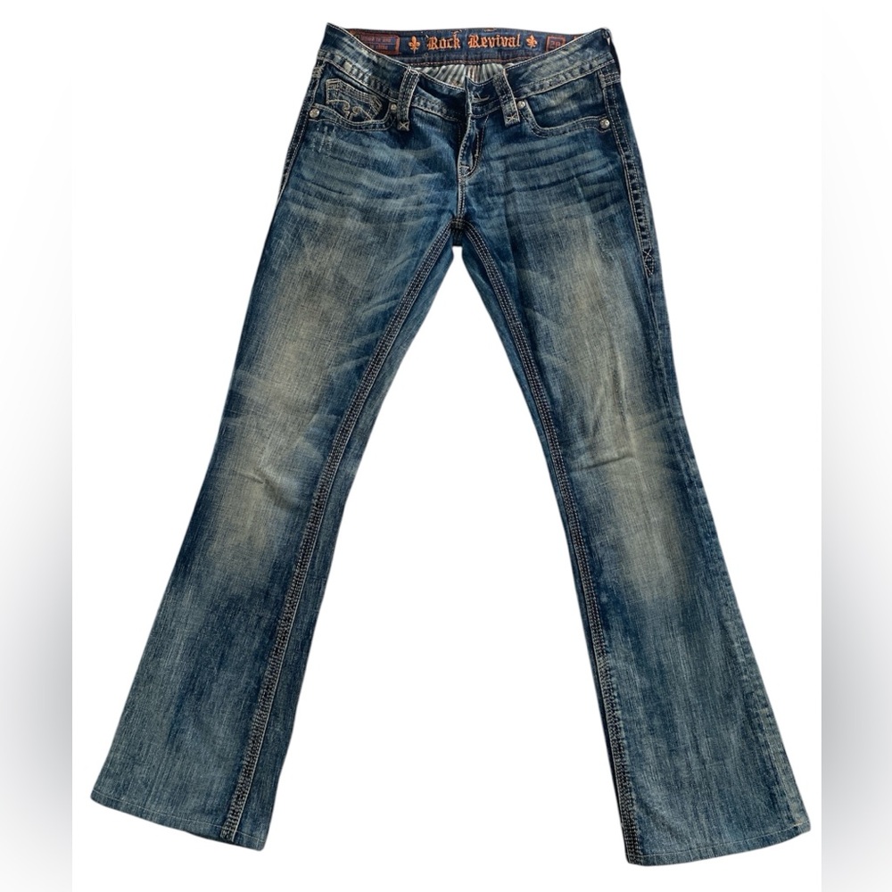 Rock Revival Boot Cut Jeans - Size 28 - MISSING BUTTON